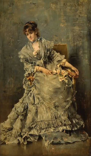 Alfred Stevens - The Attentive Listener 1879