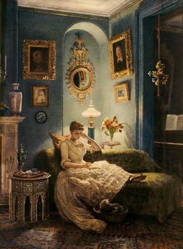Edward John Poynter - An Evening at Home-1888