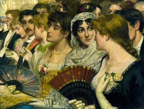 William Holyoake - In The Front Row at the Opera 1875