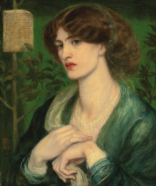 Dante Gabriel Rossetti - The Salutation of Béatrice 1869
