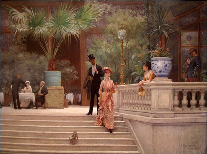 Abraham A. Anderson - The Boulevard Café 1889